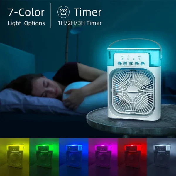 Portable Air Conditioner Fan Usb Electric Fan With Led Night Light
