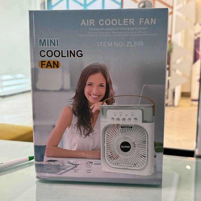 Portable Air Conditioner Fan  Usb Electric Fan With Led Night Light