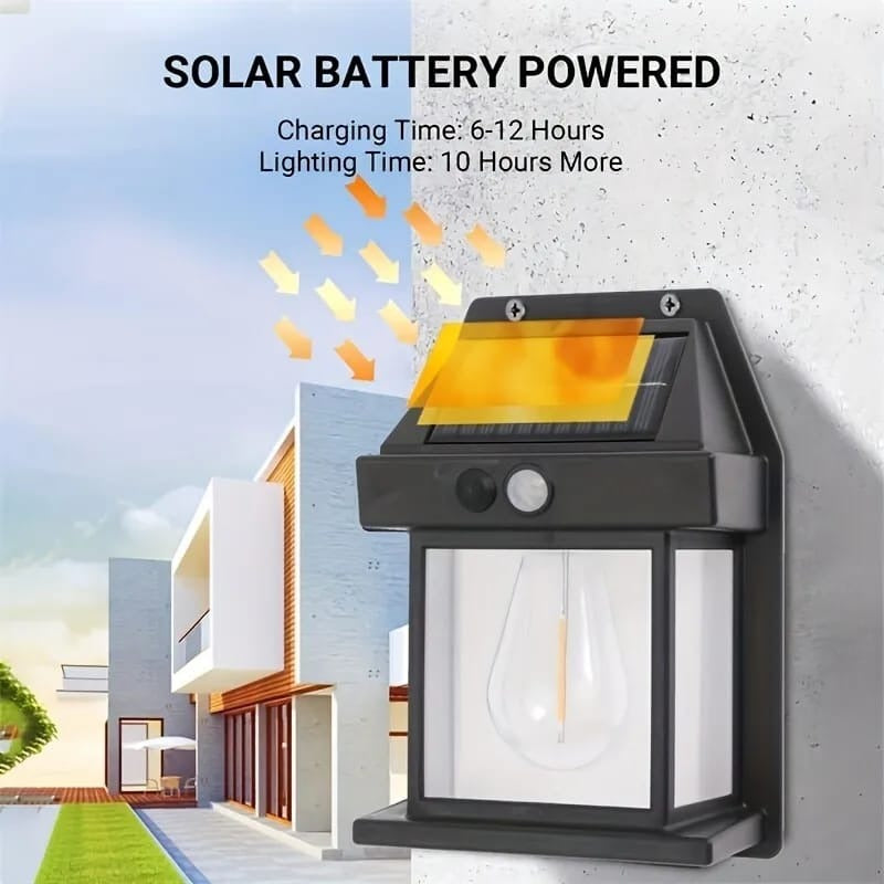 Single Tungston Solar Sensor Light (random Color)