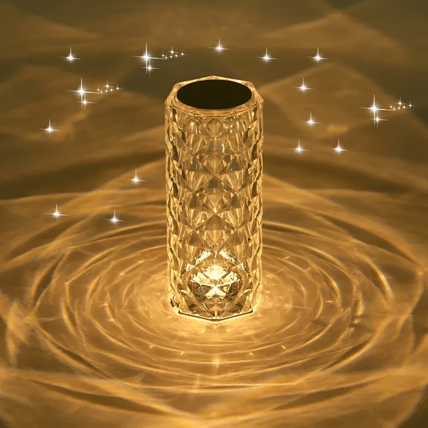 16 Colors Diamond Rose Crystal Lamp Bedside Acrylic Table Lamp | Led Diamond Touch Lamp With Remote