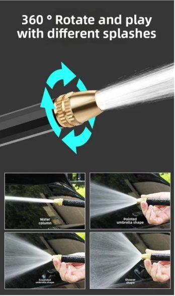 High-pressure Hose Nozzle Gun Set – Adjustable Spray Watering Tool With Ergonomic Handle