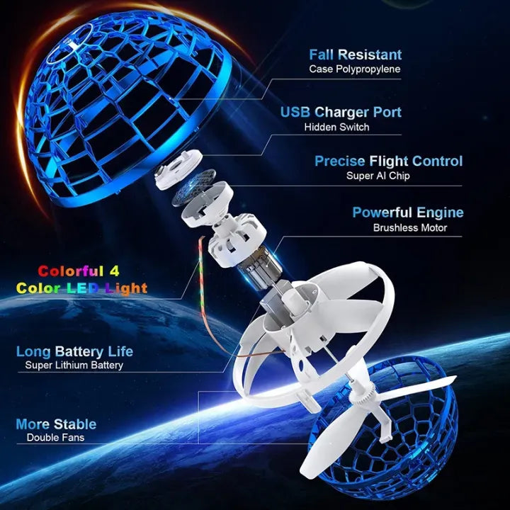 Flying Spinner Fidget Toys Flying Ball Toy Controllable Magic Ball Boomerang