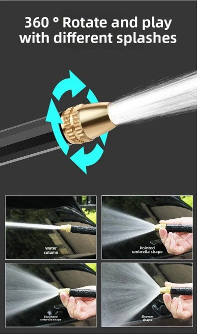 High-pressure Hose Nozzle Gun Set – Adjustable Spray Watering Tool With Ergonomic Handle
