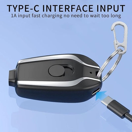 Mini Keychain Power Bank | Ultra-Compact 1500mAh Emergency Charger for Phones