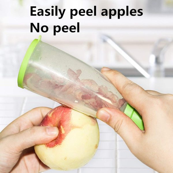 Stainless Steel Multifunctional Vegetable Fruit Peeler With Storage Box